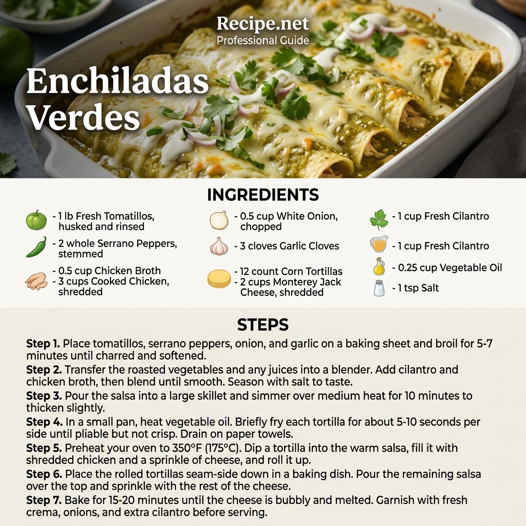Enchiladas Verdes Infographic
