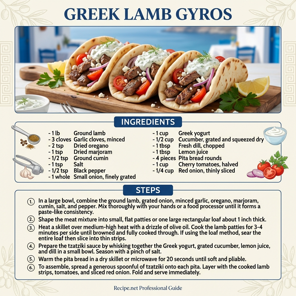 Greek Lamb Gyros Infographic