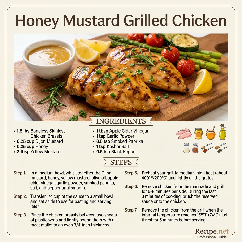Honey Mustard Grilled Chicken Infographic