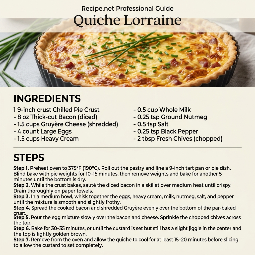 Quiche Lorraine Infographic