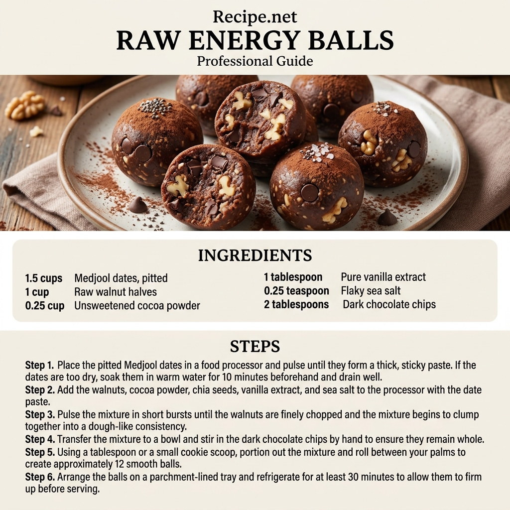 Raw Energy Balls Infographic