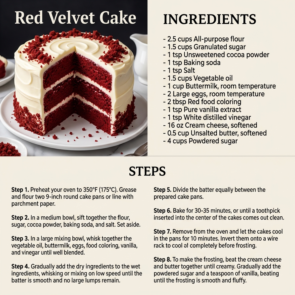 Red Velvet Cake Infographic