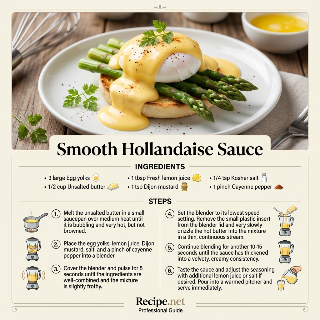 Smooth Hollandaise Sauce Infographic