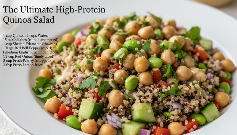 High Protein Quinoa Salad