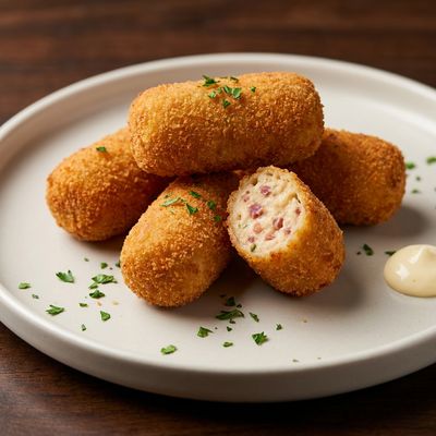 Ham Croquettes with Bechamel